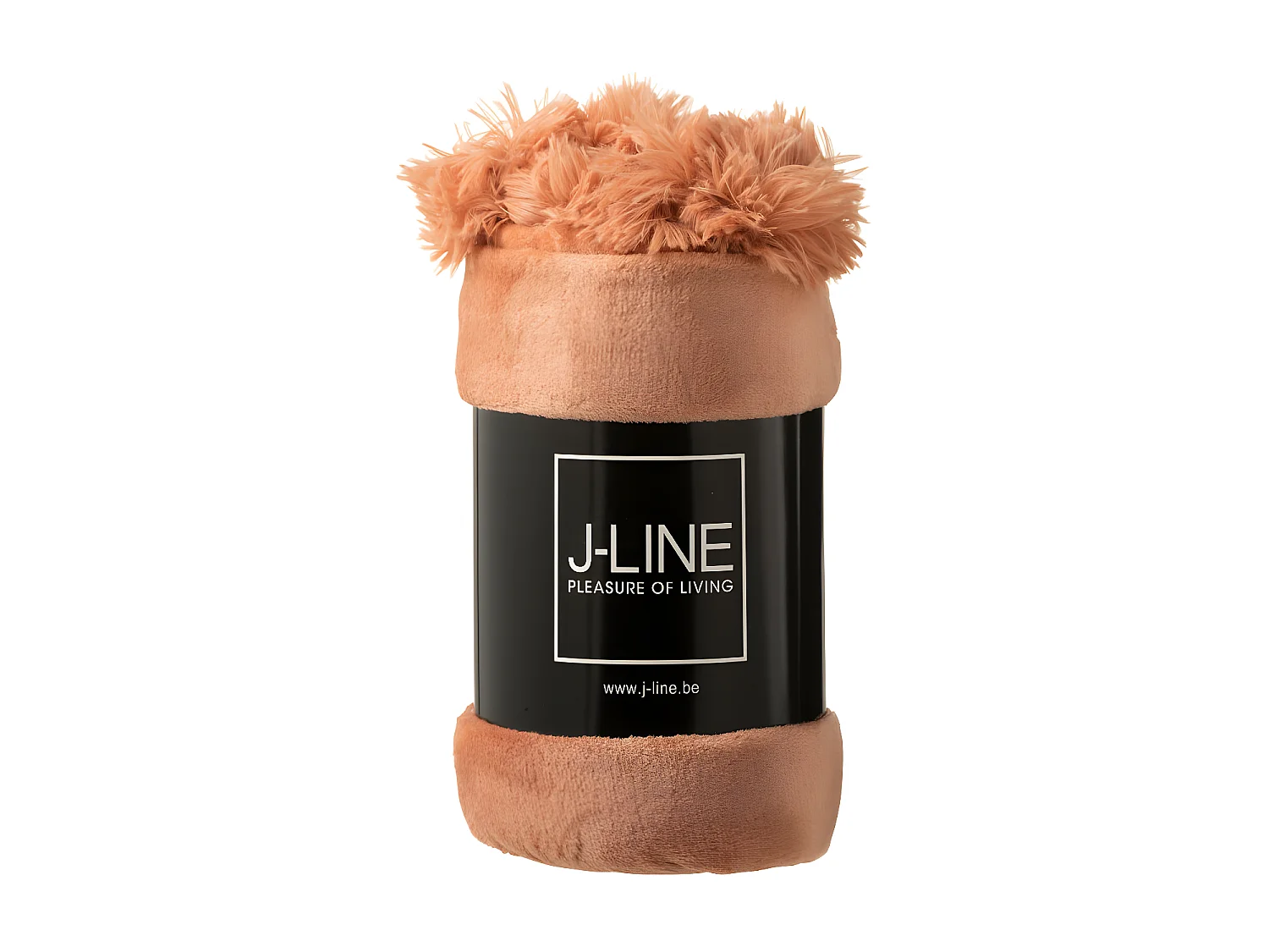 Plaid Pompon Polyester Vieux Rose - L 170 x l 130 x H 1 cm