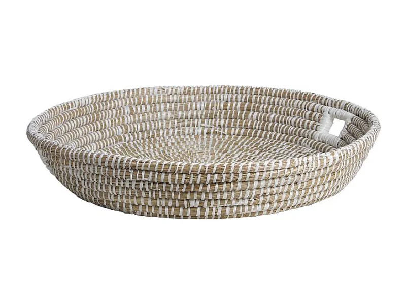 Corbeille de présentation ronde en jonc