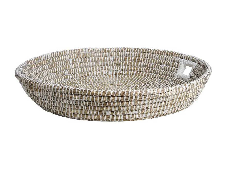 Corbeille de présentation ronde en jonc