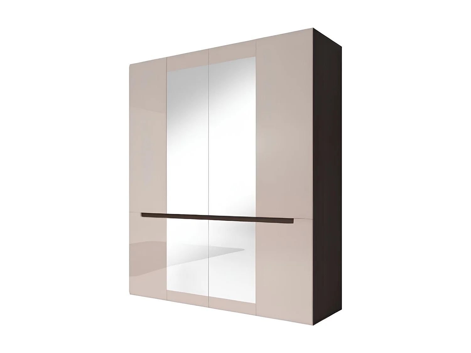 Chambre complète HEKTOR 160x200 cm en blanc - AVEC ARMOIRE