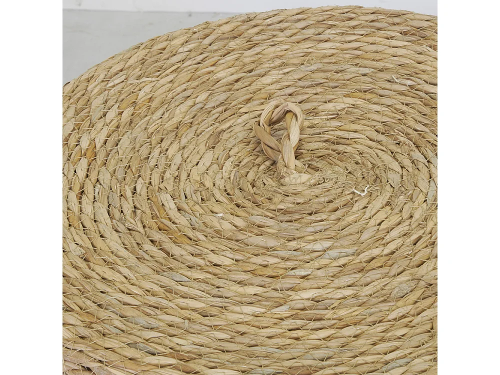 Boîtes de rangement en maïs naturel et blanc (lot de 3)