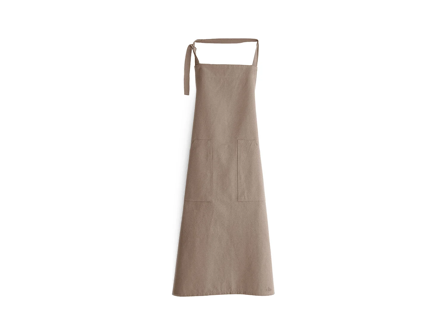 Tablier de cuisine double poche 70x90 cm coton HONO beige Chanvre