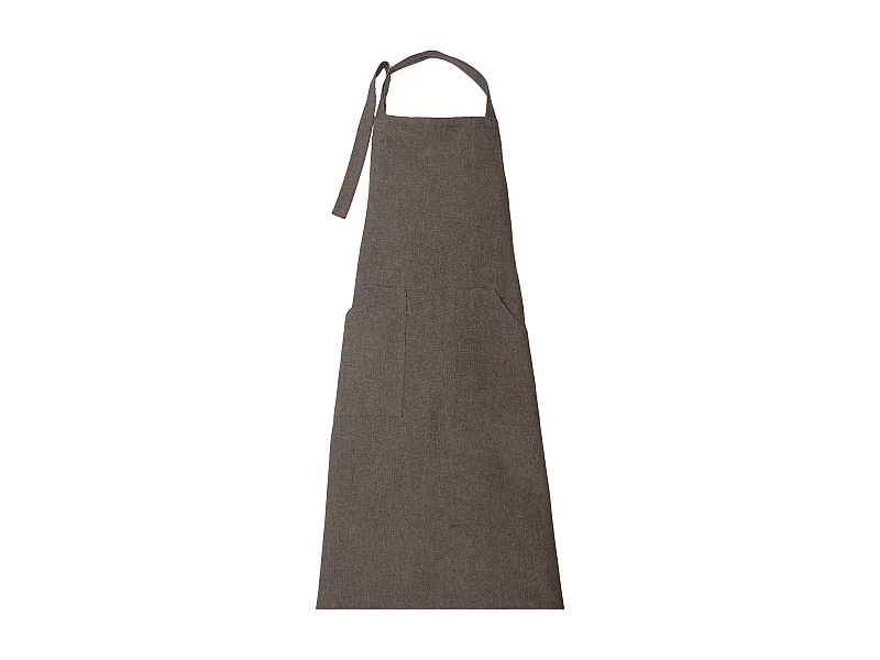 Tablier de cuisine double poche 70x90 cm HONO marron Schiste