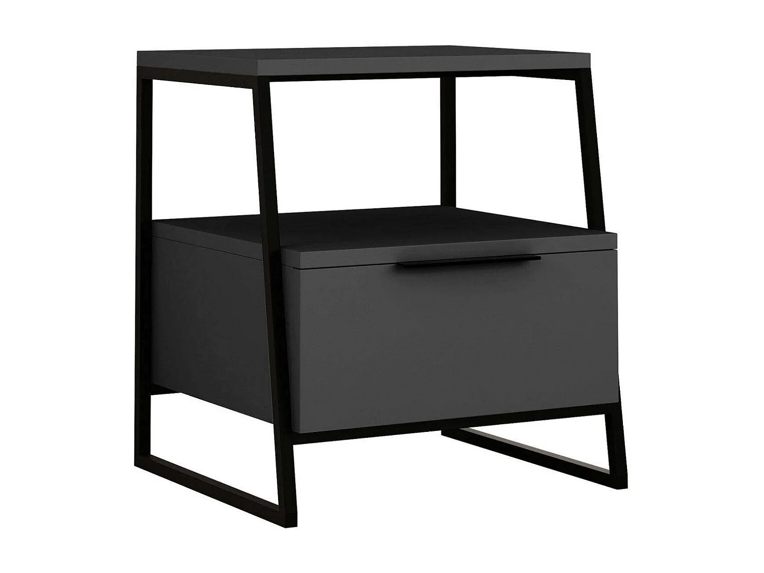 Chevet en aggloméré 1 tiroir Pal (Lot de 2)