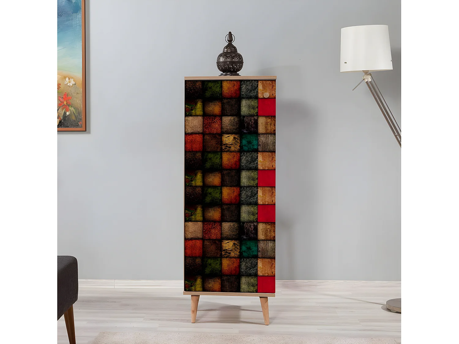 Meuble à chaussures en mélaminé Filinta