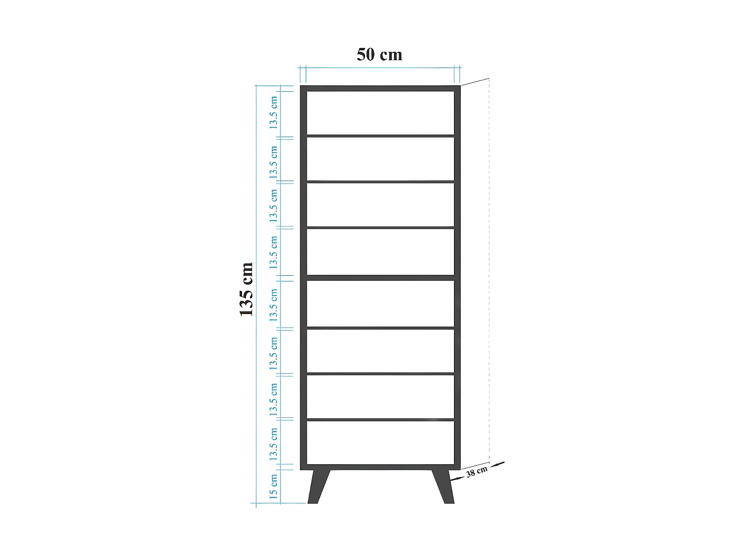 Meuble à chaussures en mélaminé Filinta