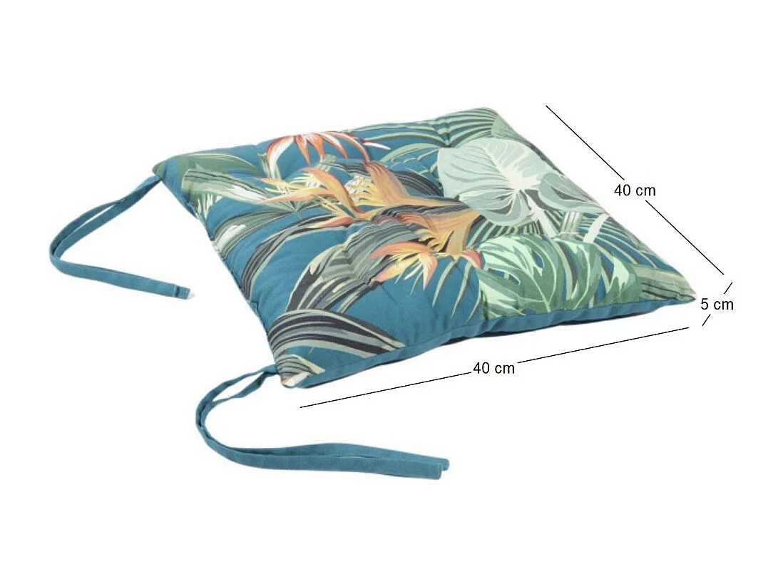 Galette de chaise en coton Silencio