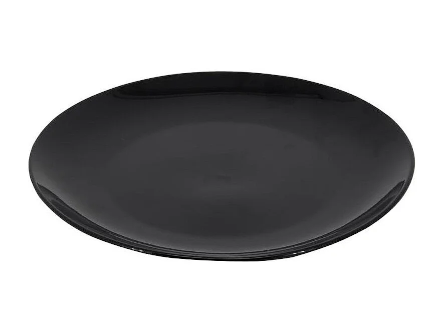 Assiettes en porcelaine noire (lot de 6)