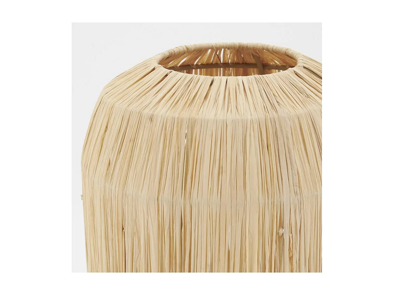 Lampe à poser en raphia Kenya Lampe à poser Naturel