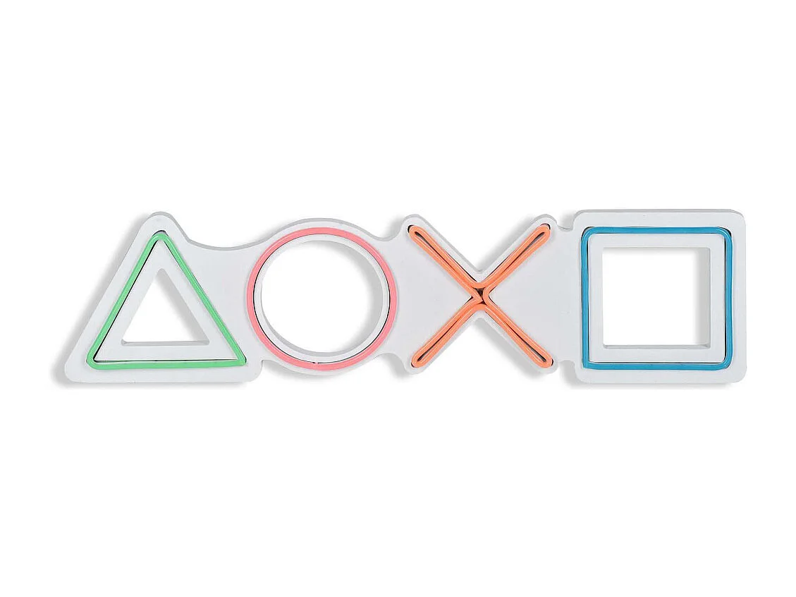 Décoration murale lumineuse Néon Playstation