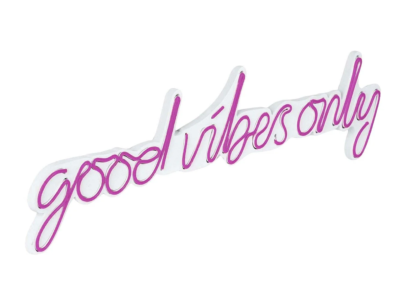 Décoration murale lumineuse Néon Good vibes rose