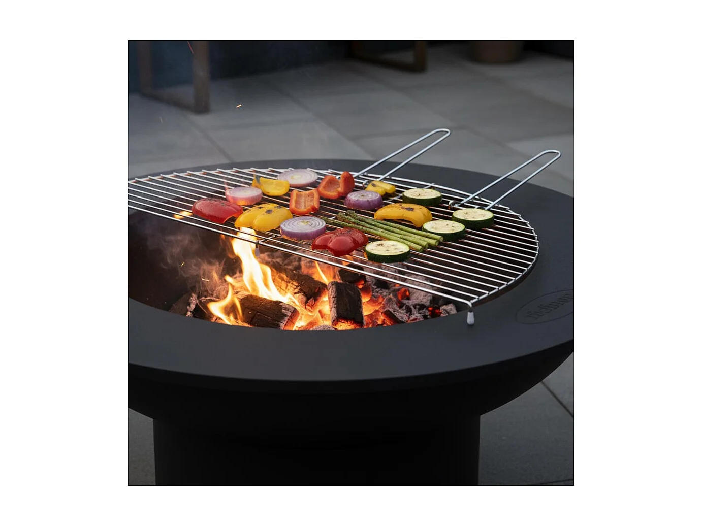 Grille pour brasero Flame Semi-circulaire 80 cm
