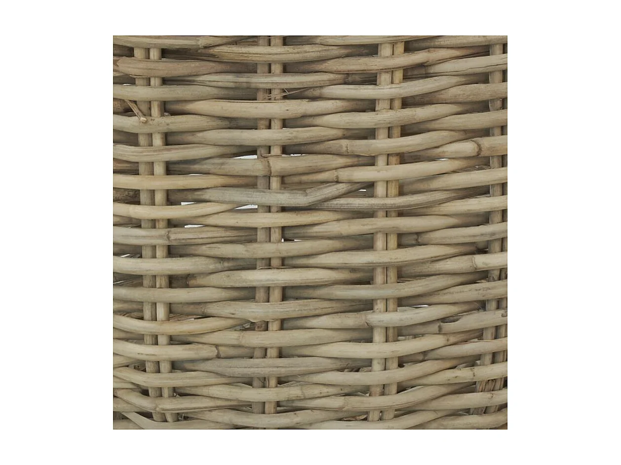 Cache-pots en poelet fendu sable (lot de 2)