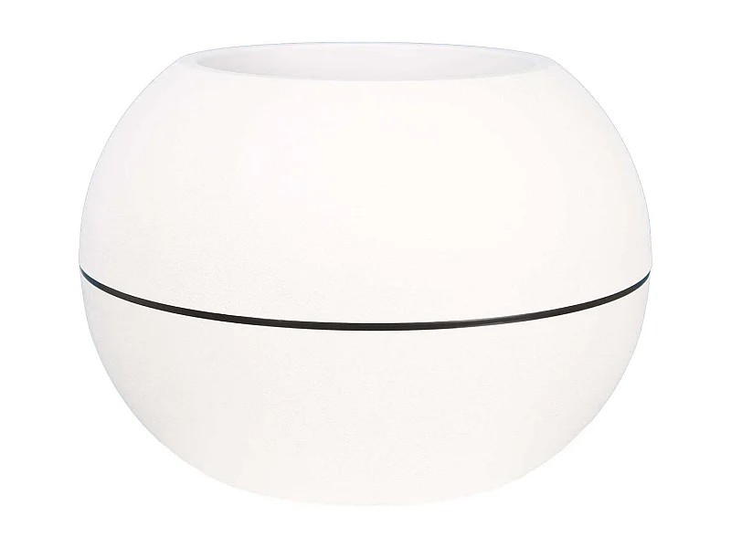 Pot en plastique boule effet granit 40 cm