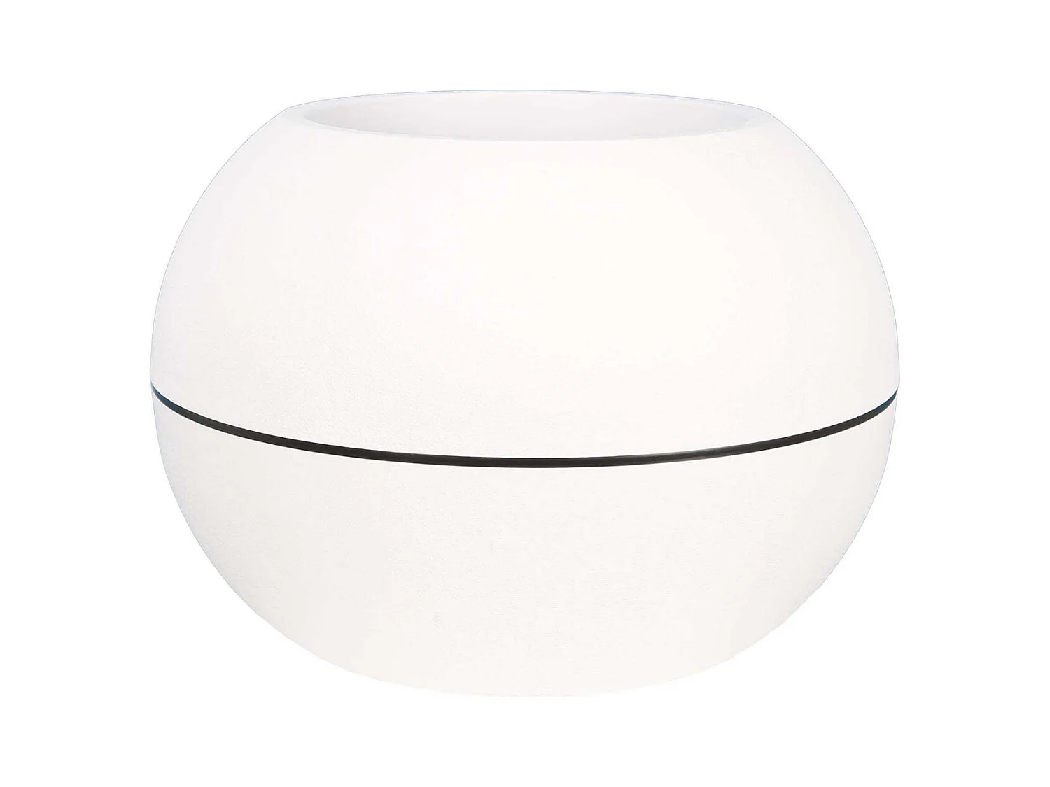 Fioriera rotonda GRANIT BOULE Plastica Ø 40 cm Bianco