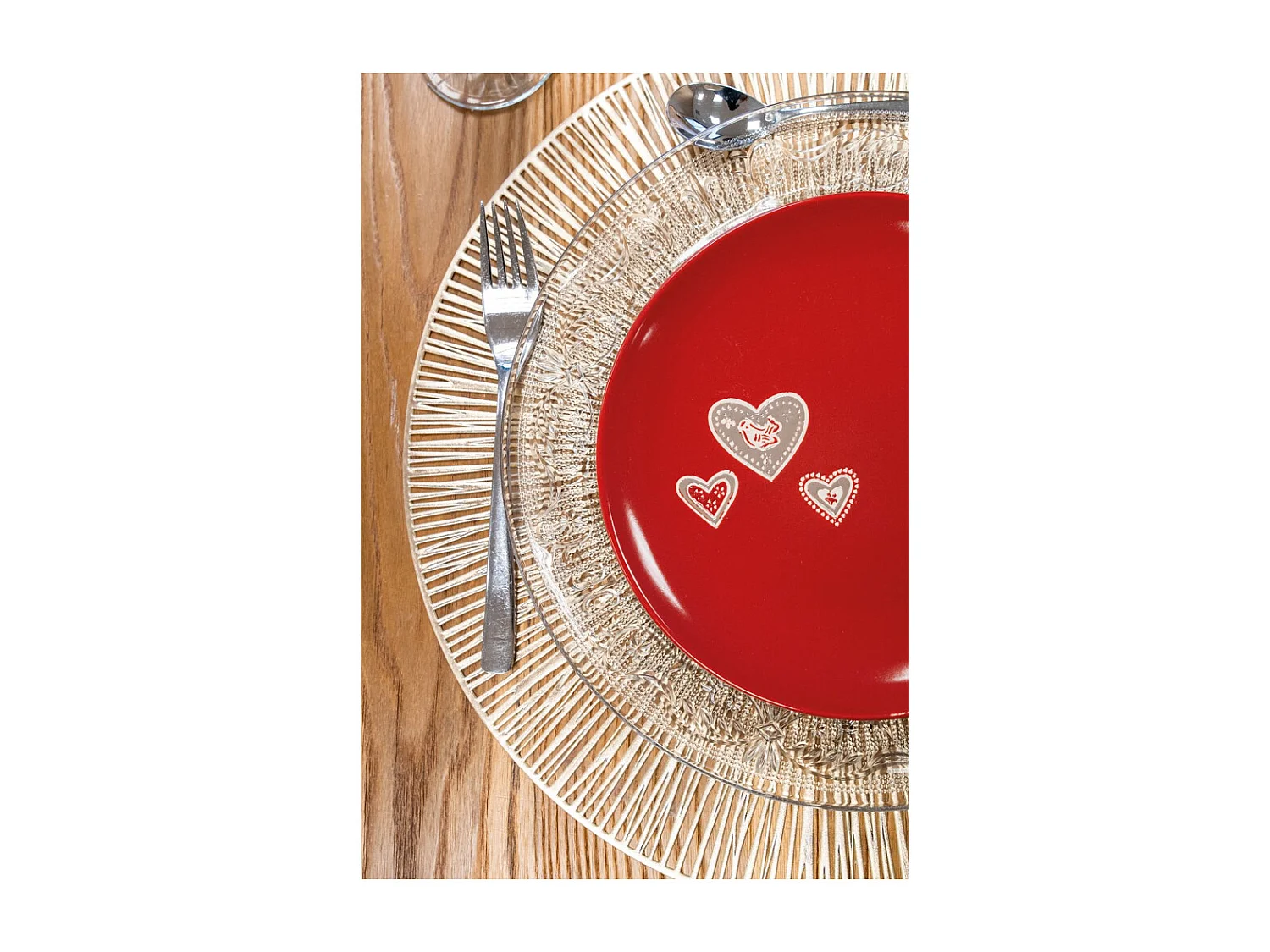 Sets de table en vinyle Fête (lot de 6) Doré 1