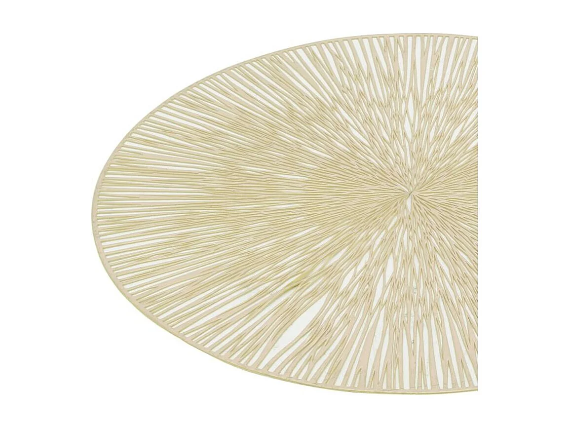 Sets de table en vinyle Fête (lot de 6) Doré 1