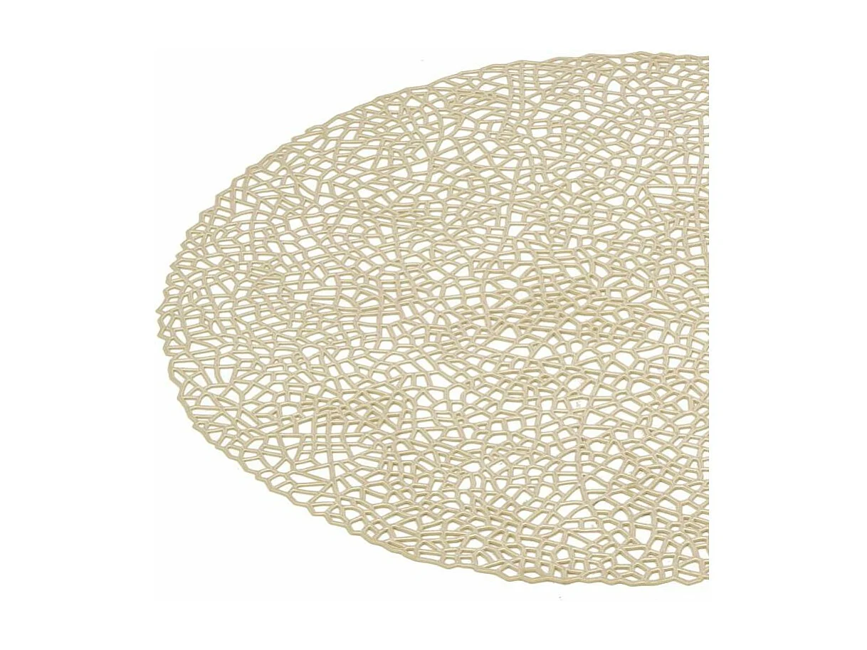 Sets de table en vinyle Fête (lot de 6) Doré 2