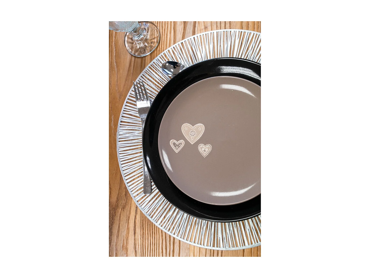 Sets de table en vinyle Fête (lot de 6) Argent