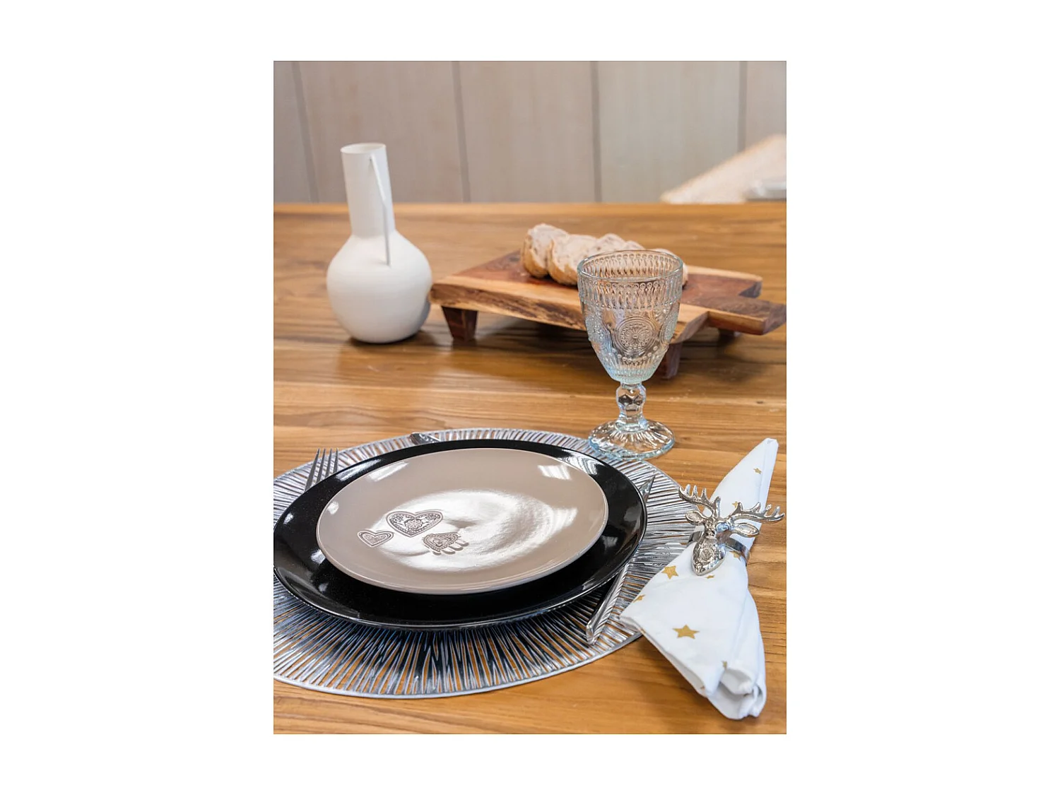 Sets de table en vinyle Fête (lot de 6) Argent