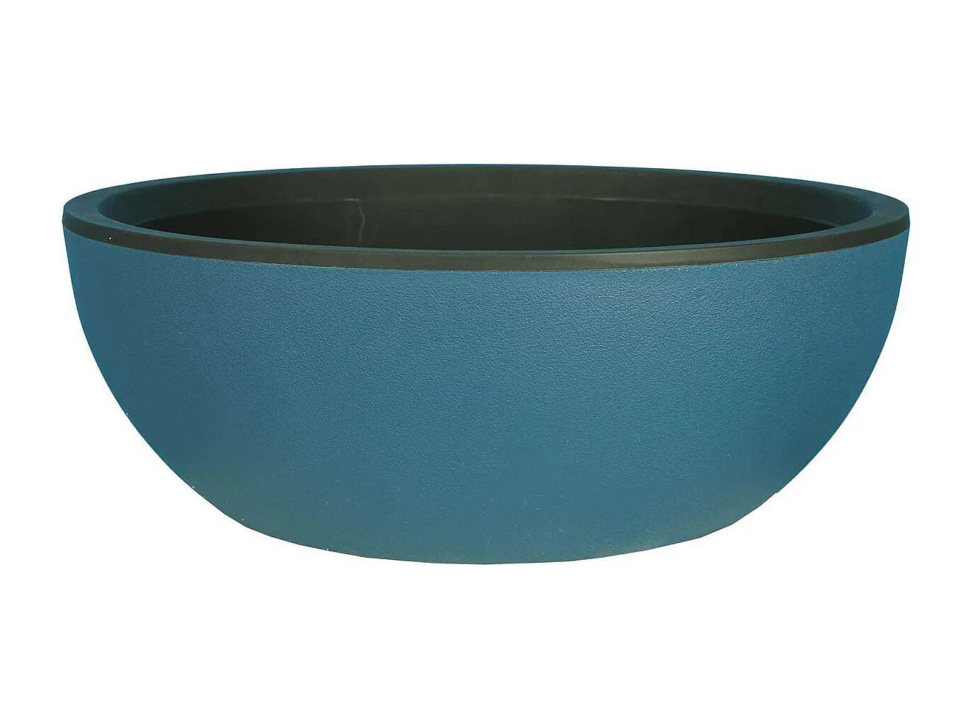 Pot en plastique rond effet granit 40 cm