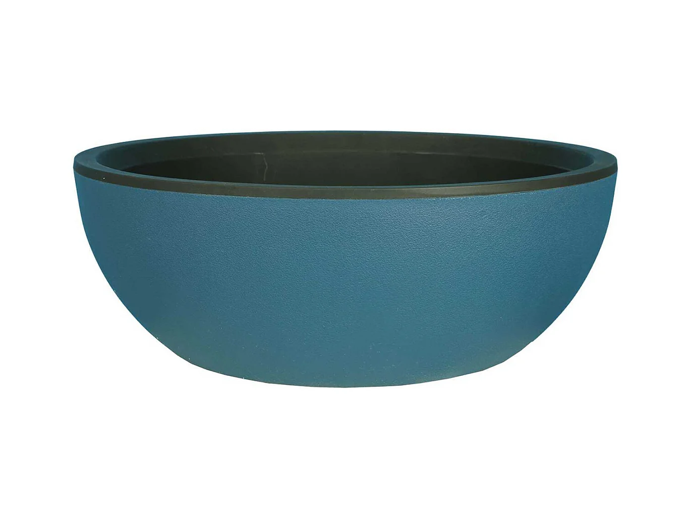 Pot en plastique rond effet granit 40 cm