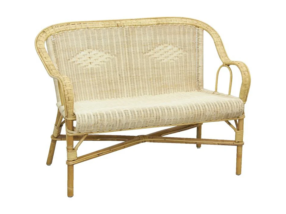 Canapé en rotin naturel