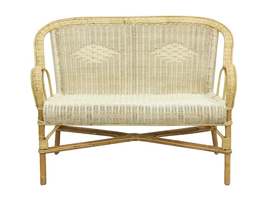 Canapé en rotin naturel
