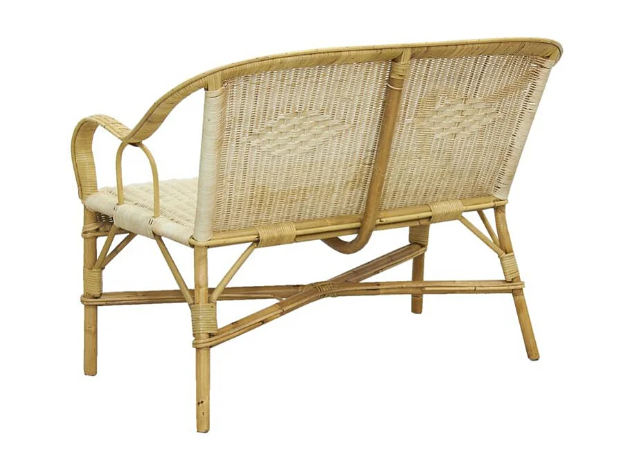 Canapé en rotin naturel