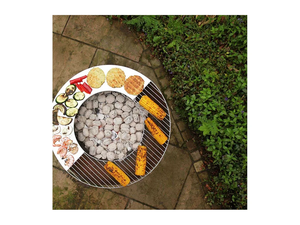 Grille pour brasero Flame Barbecue + plancha 60 cm