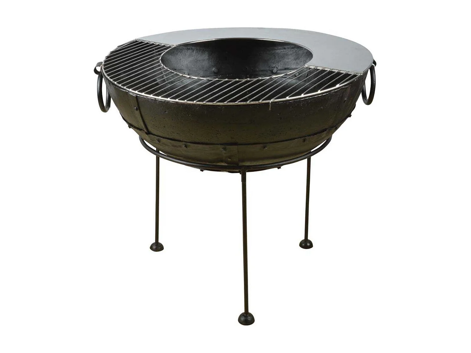 Grille pour brasero Flame Barbecue + plancha 60 cm