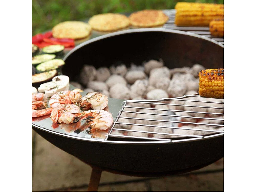Grille pour brasero Flame Barbecue + plancha 60 cm