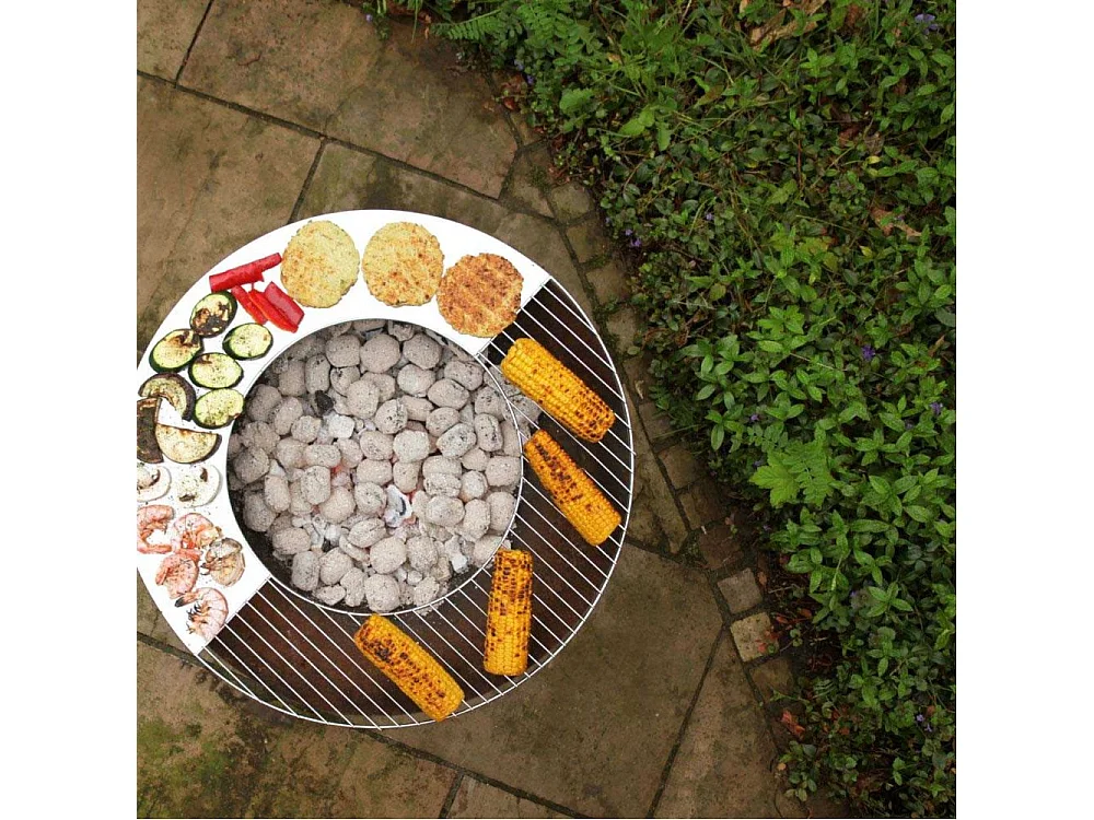 Grille pour brasero Flame Barbecue + plancha 60 cm