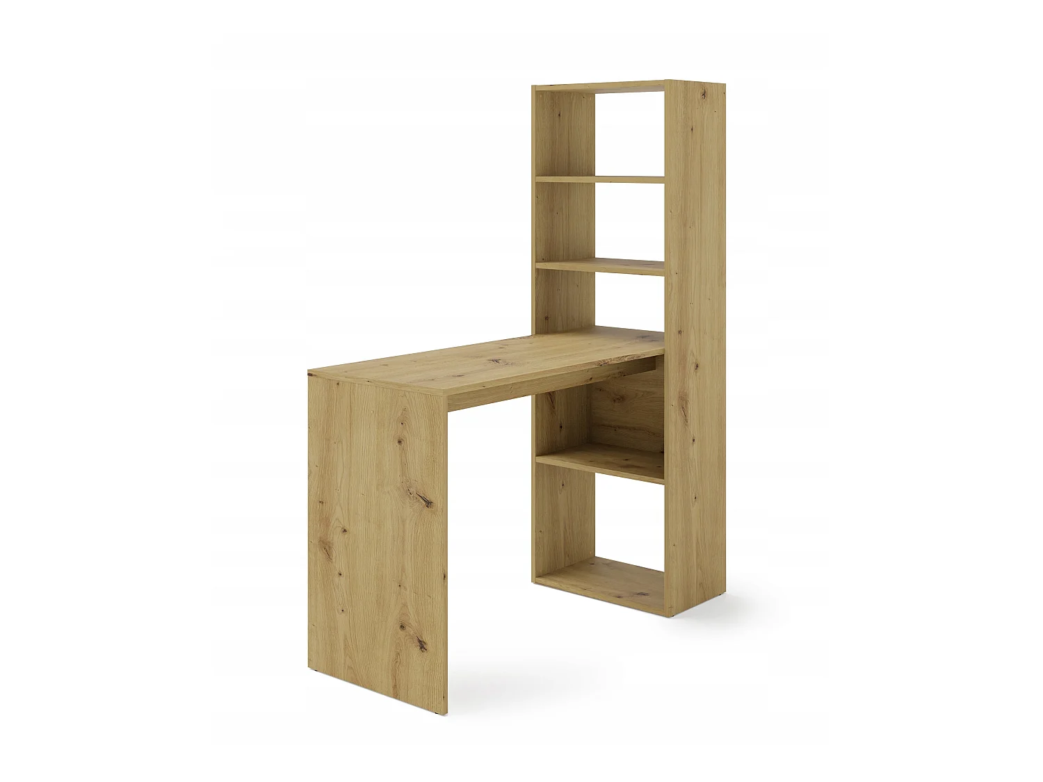 Bureau HARMONIE Table avec étagères pour ordinateur Bureau Chêne artisanal