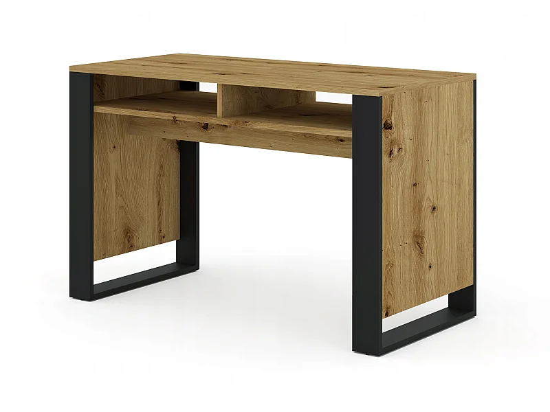 Bureau 120x55cm MONDI chêne artisan/ noir Home office