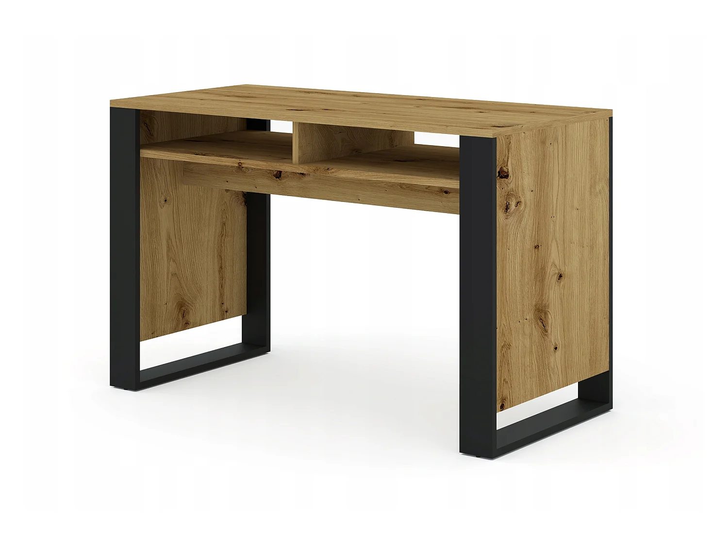 Bureau 120x55cm MONDI chêne artisan/ noir Home office