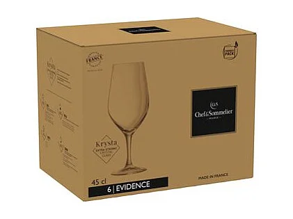 Set aus 6 Gläsern mit Stiel 45 cl Kollektion Evidence von Chef&Sommelier