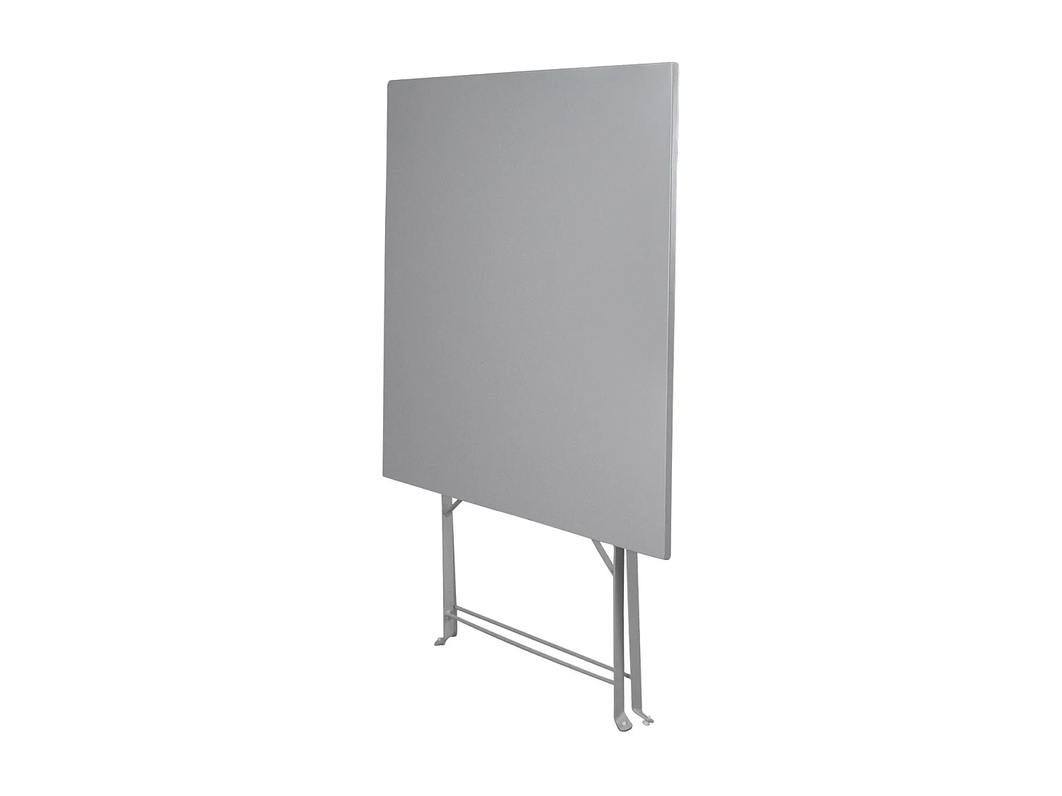 Tavolo pieghevole in metallo grigio, tavolo richiudibile 70×70 mod. Sorrento