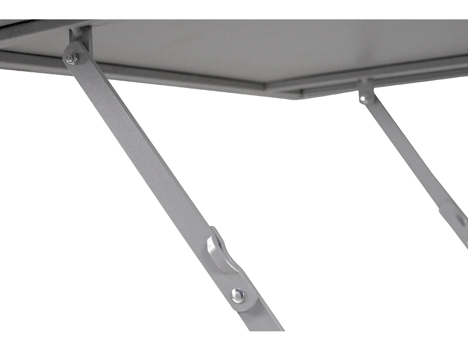 Tavolo pieghevole in metallo grigio, tavolo richiudibile 70×70 mod. Sorrento