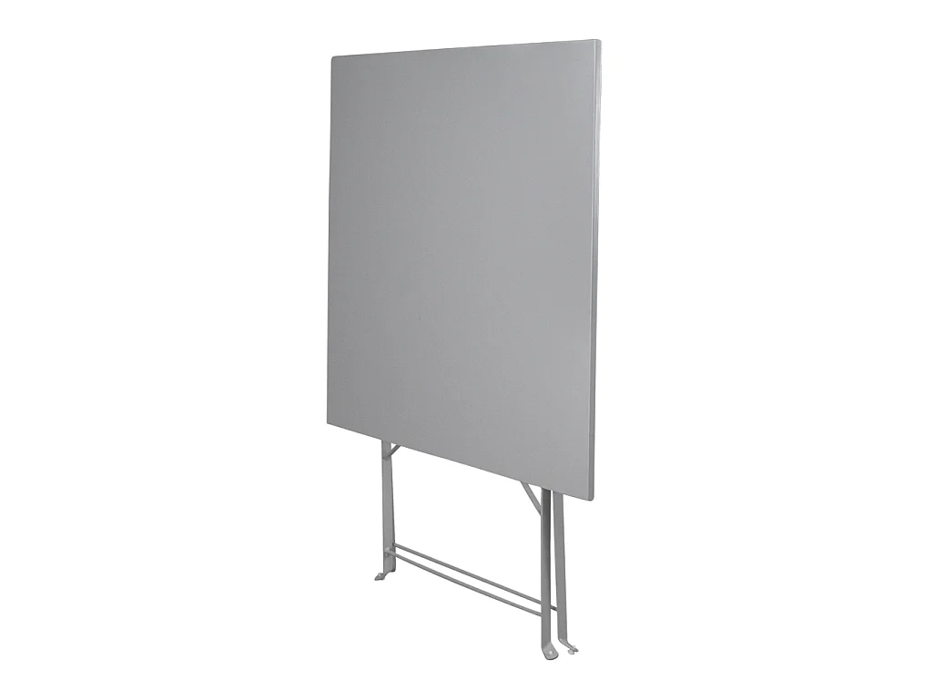 Tavolo pieghevole in metallo grigio, tavolo richiudibile 70×70 mod. Sorrento