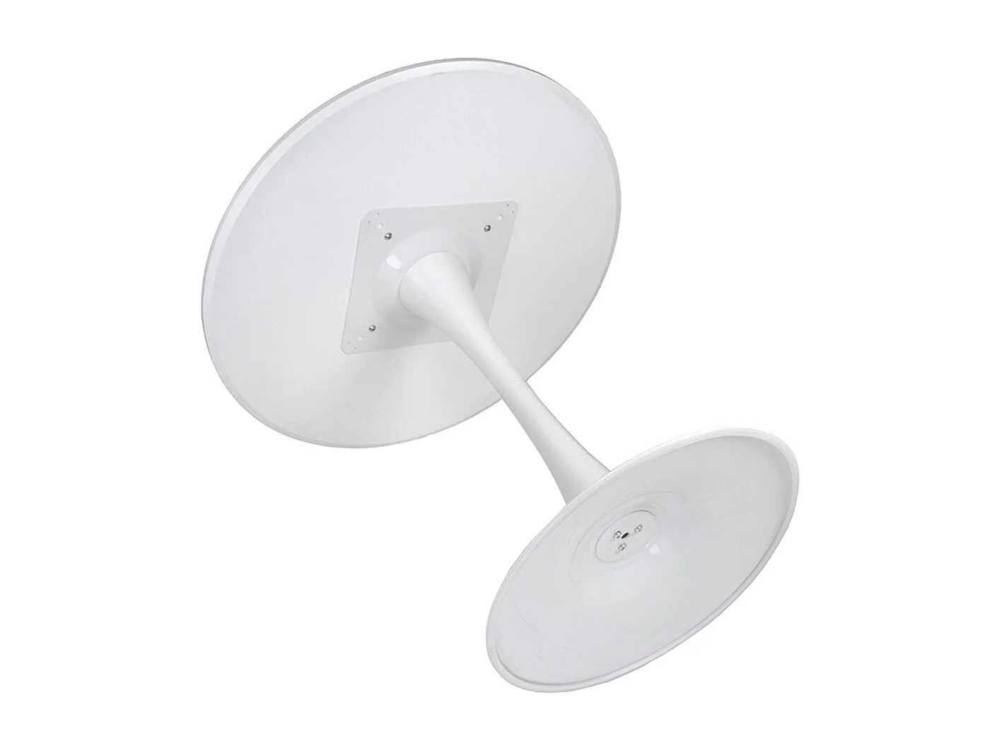 Tavolo rotondo 70 cm, tavolo da pranzo tondo bianco mod. Omar