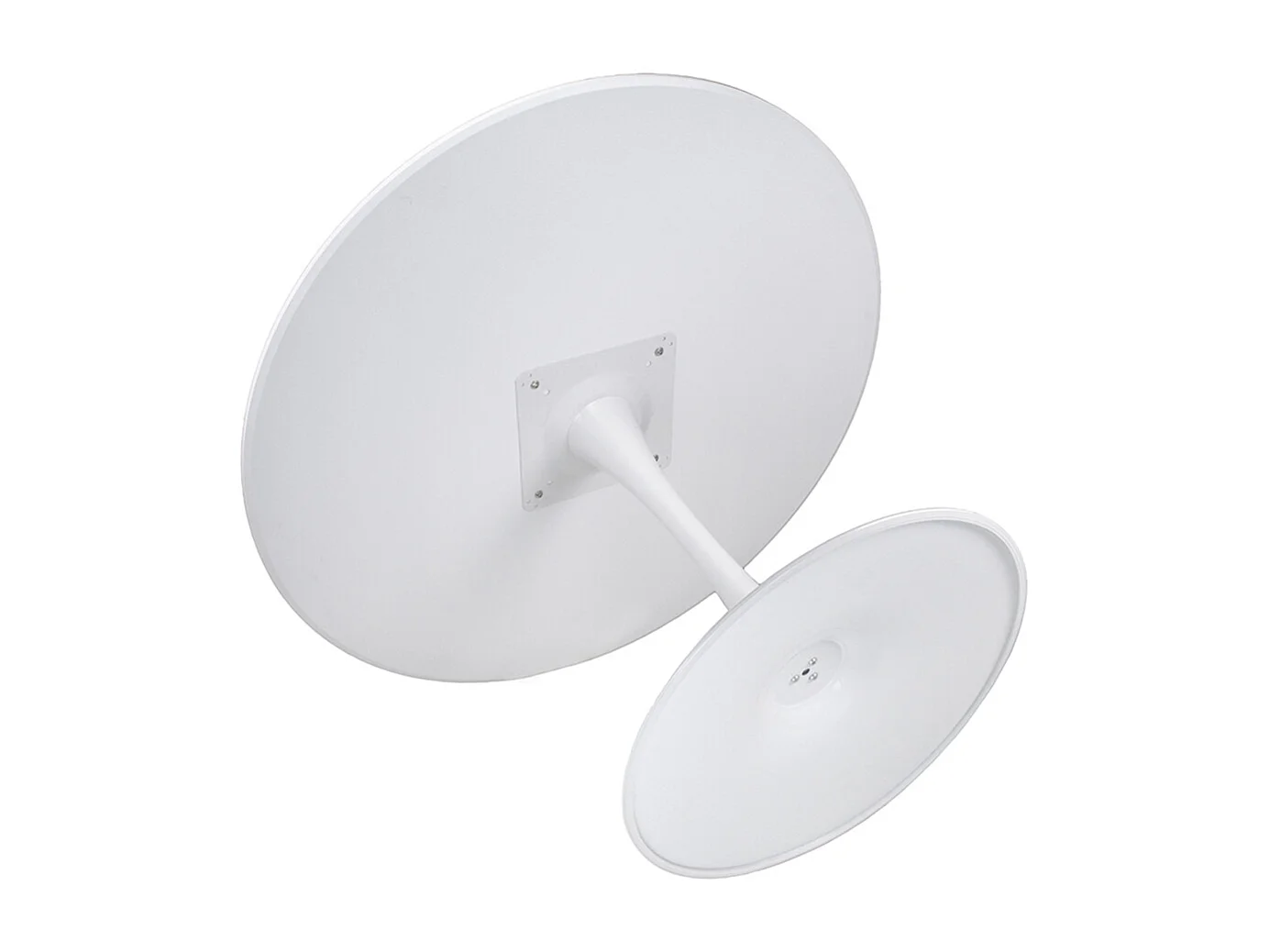 Tavolo rotondo 120 cm, tavolo da pranzo tondo bianco mod. Omar