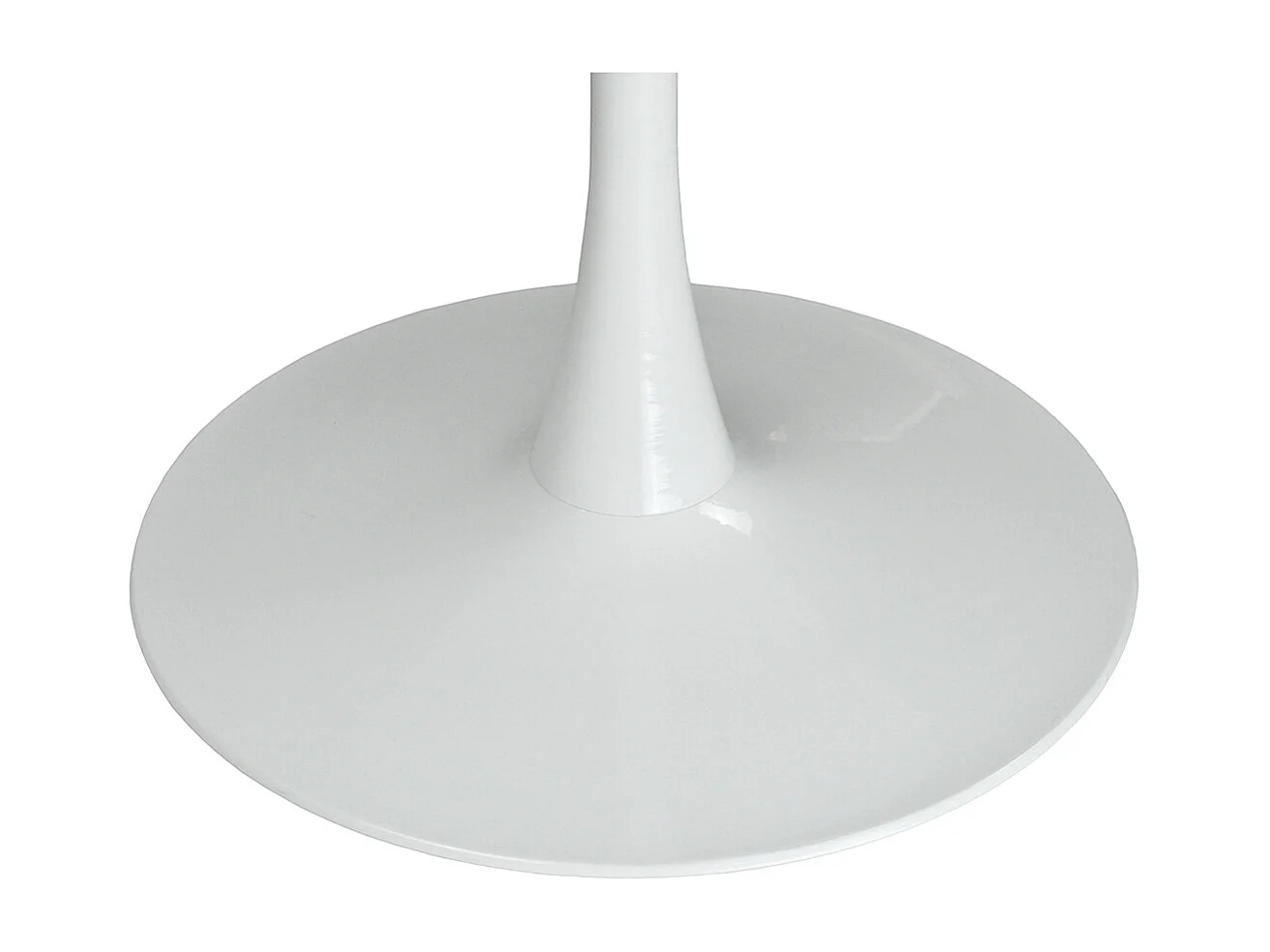 Tavolo rotondo 80 cm, tavolo da pranzo tondo bianco mod. Omar