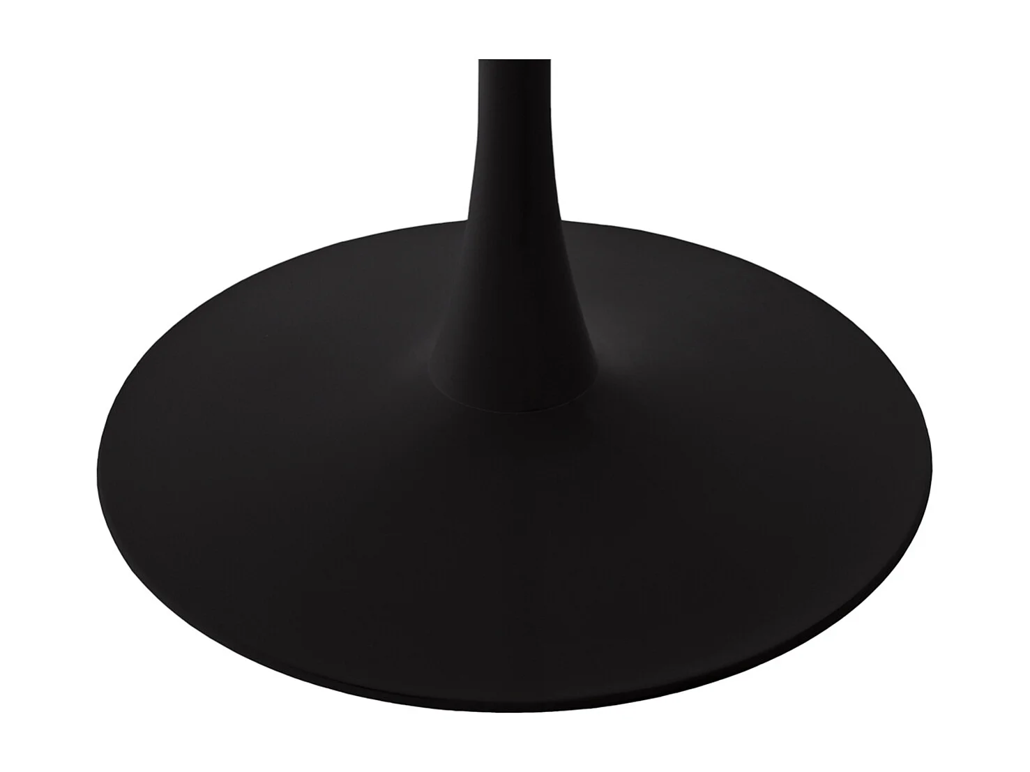 Tavolo rotondo 120 cm, tavolo da pranzo tondo nero mod. Omar