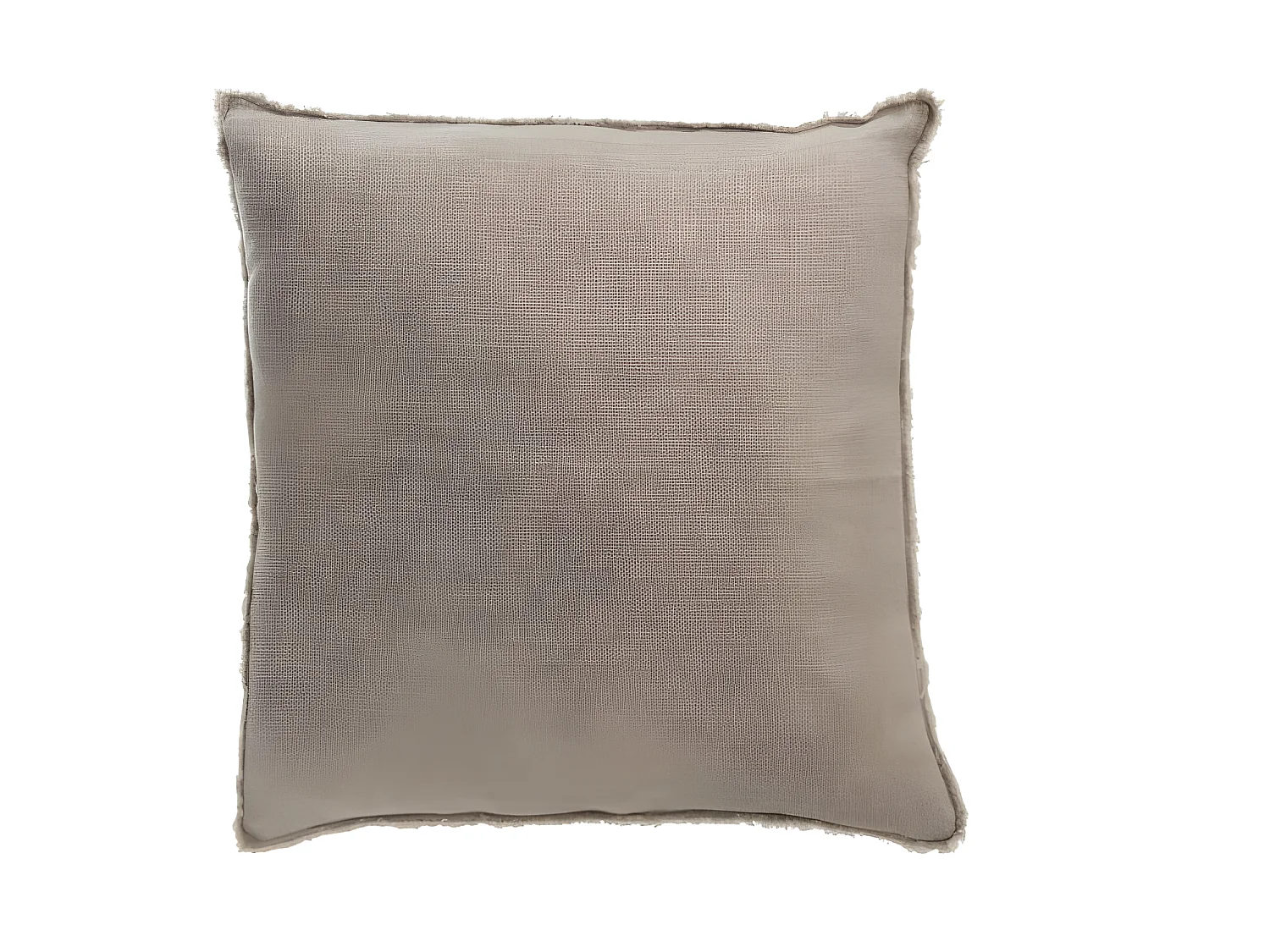 Coussin Delave Lin Marron Clair - L 45 x l 45 x H 1 cm