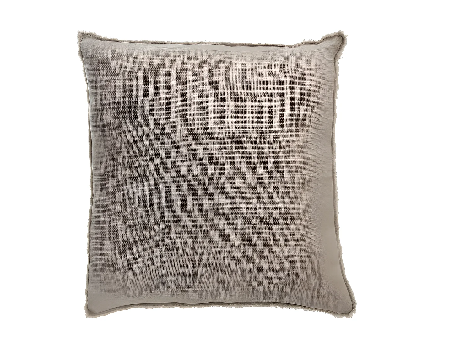 Coussin Delave Lin Marron Clair - L 45 x l 45 x H 1 cm