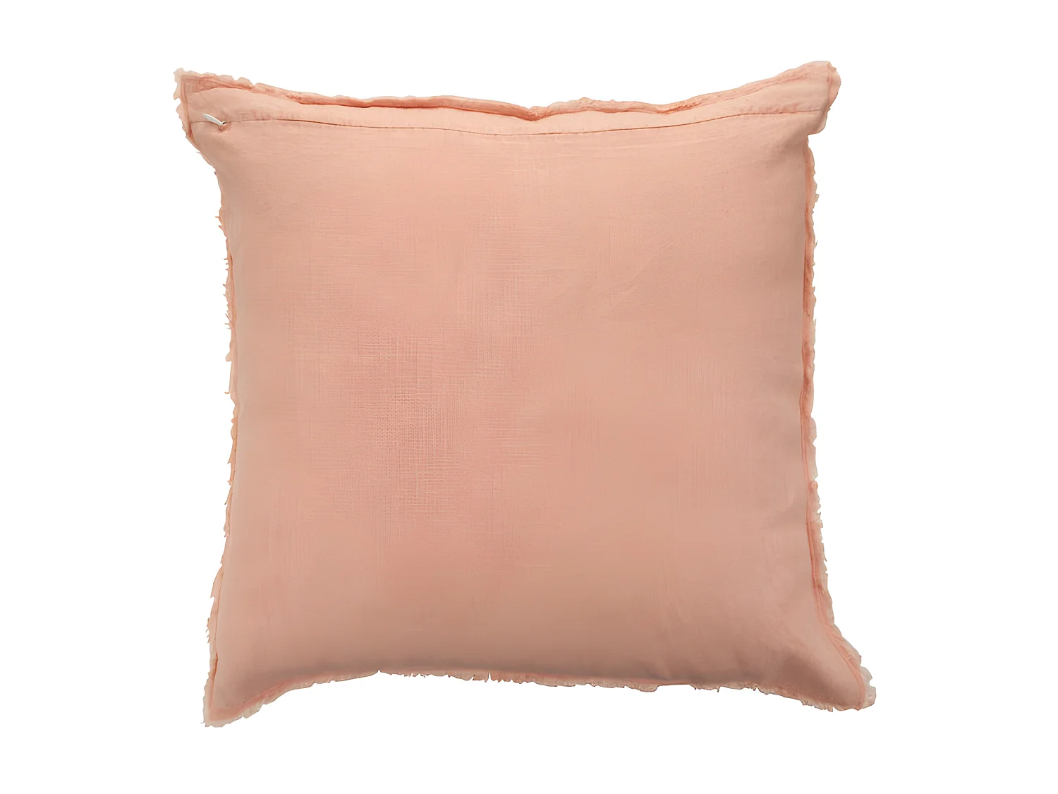 Coussin Delave Lin Rose Peche - L 45 x l 45 x H 2 cm