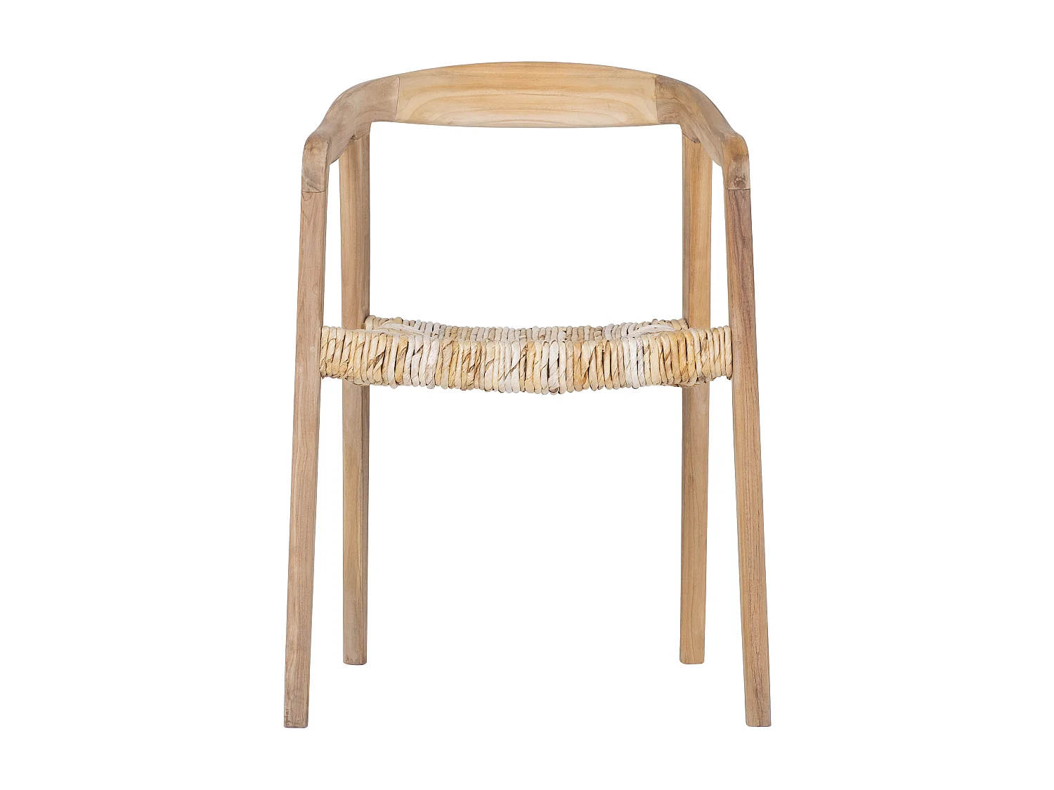 Sedia con braccioli in Teak Naturale chiaro - Lotto di 6 - JUNARIA