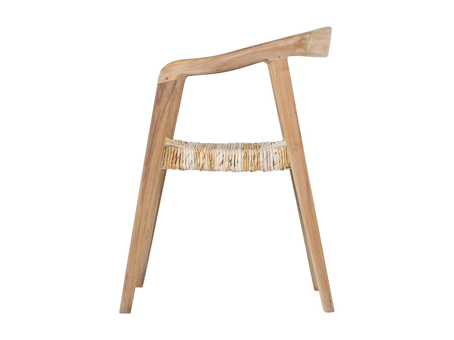 Sedia con braccioli in Teak Naturale chiaro - Lotto di 6 - JUNARIA