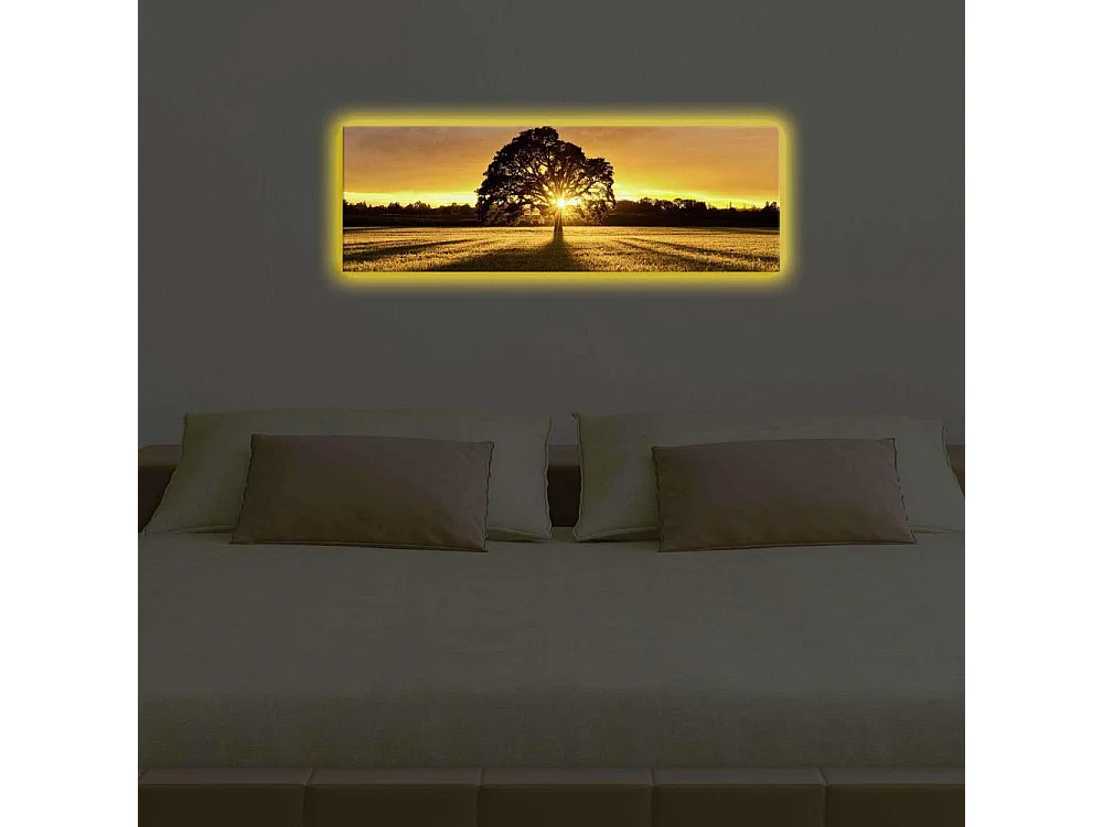 Tableau lumineux Arbre 30 x 90 cm